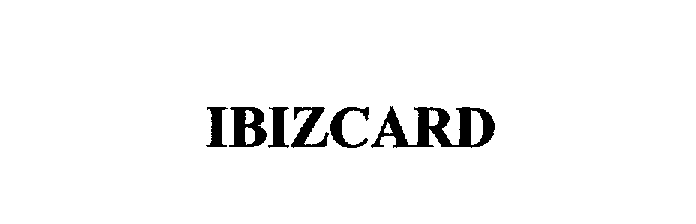 Trademark Logo IBIZCARD