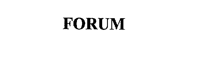 Trademark Logo FORUM