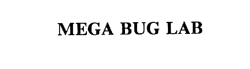 Trademark Logo MEGA BUG LAB