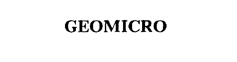 Trademark Logo GEOMICRO