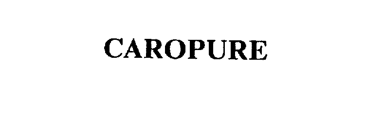 Trademark Logo CAROPURE