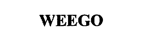 Trademark Logo WEEGO