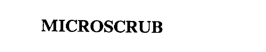 Trademark Logo MICROSCRUB