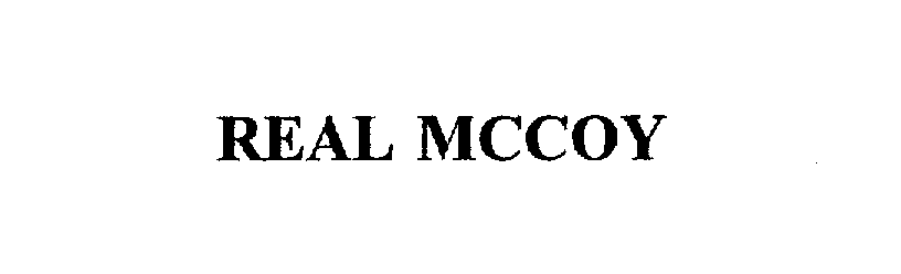Trademark Logo REAL MCCOY