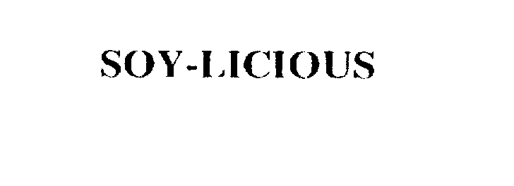 Trademark Logo SOY-LICIOUS