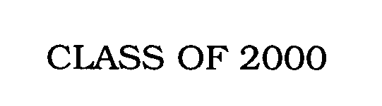 Trademark Logo CLASS OF 2000