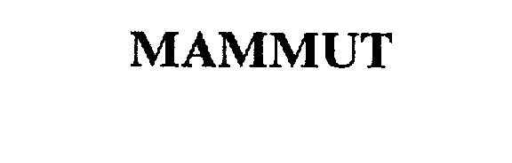 Trademark Logo MAMMUT