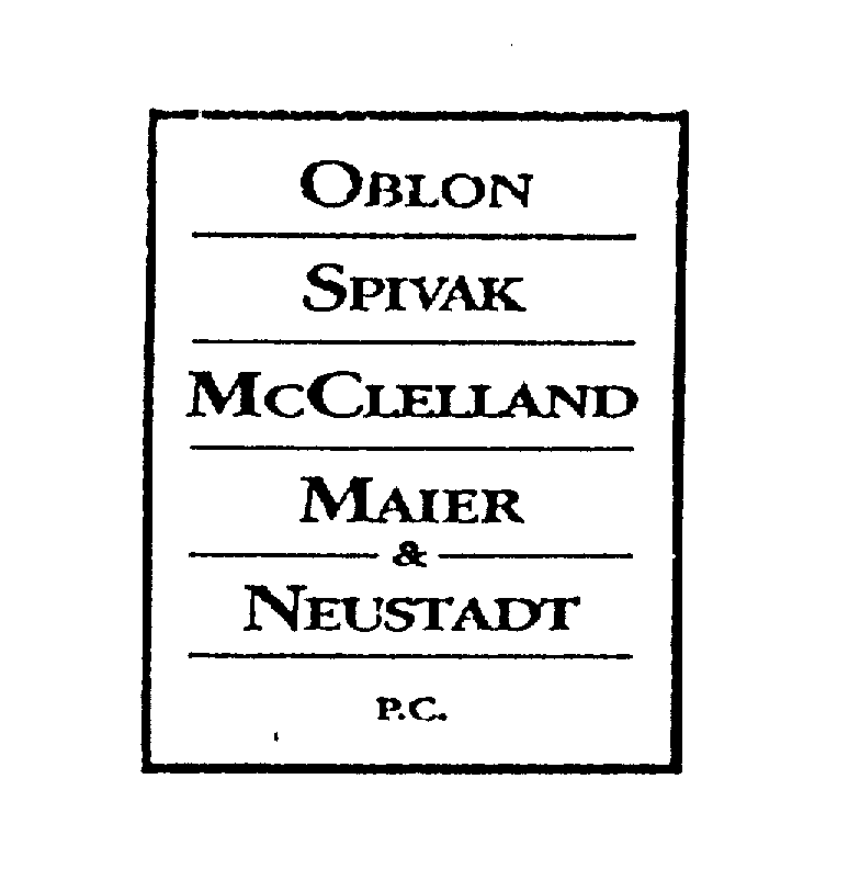  OBLON SPIVAK MCCLELLAND MAIER &amp; NEUSTADT P.C.