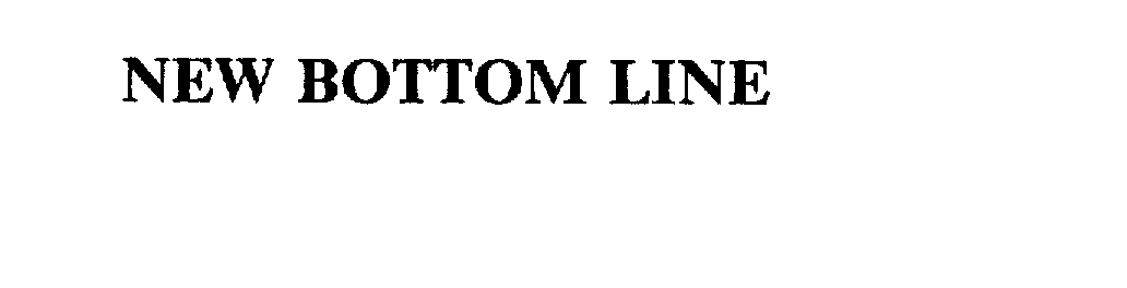 Trademark Logo NEW BOTTOM LINE