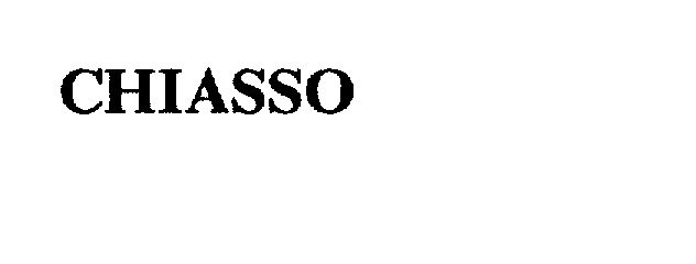 Trademark Logo CHIASSO