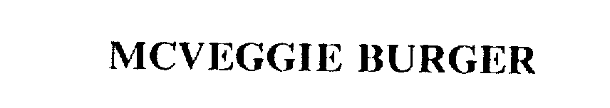  MCVEGGIE BURGER