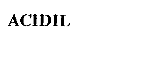 Trademark Logo ACIDIL