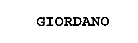 Trademark Logo GIORDANO