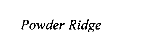 Trademark Logo POWDER RIDGE