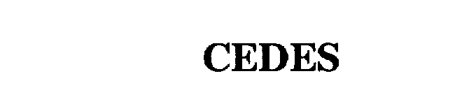 Trademark Logo CEDES