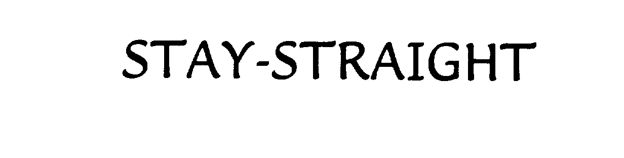 Trademark Logo STAY-STRAIGHT