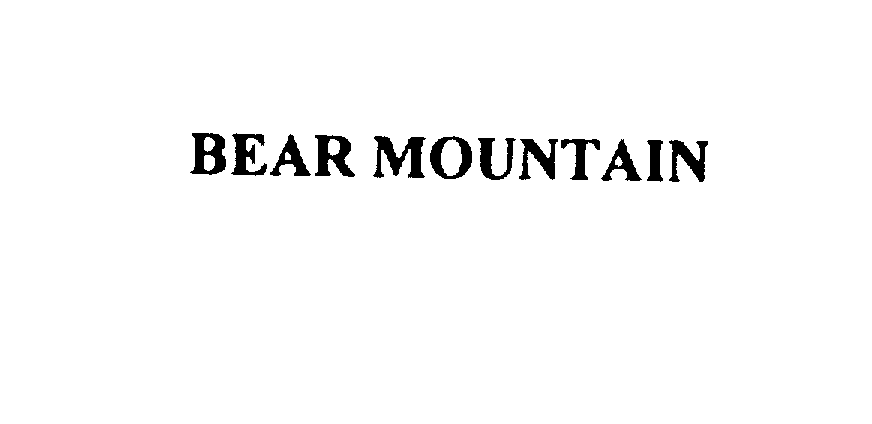 BEAR MOUNTAIN