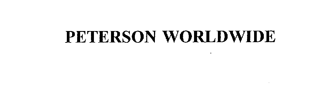  PETERSON WORLDWIDE