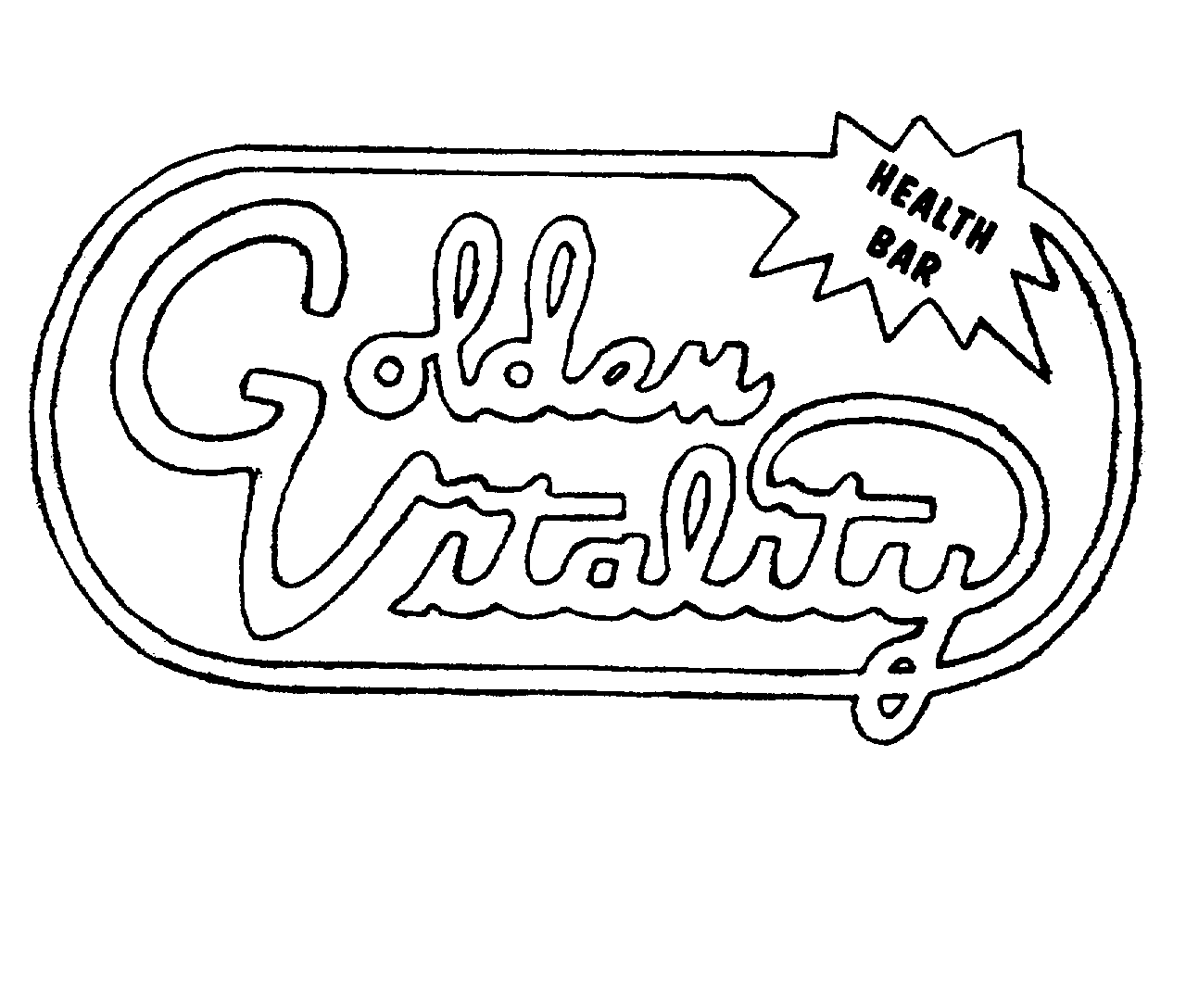 Trademark Logo GOLDEN VITALITY HEALTH BAR