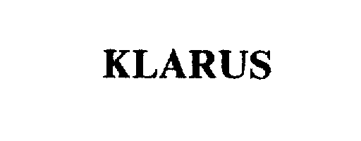 Trademark Logo KLARUS