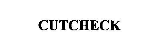 Trademark Logo CUTCHECK