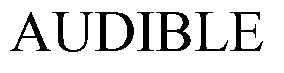 Trademark Logo AUDIBLE