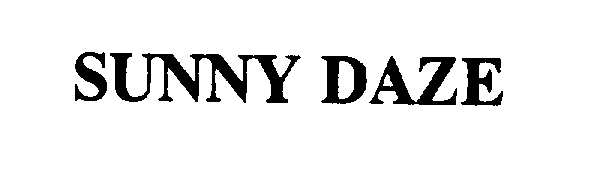 Trademark Logo SUNNY DAZE