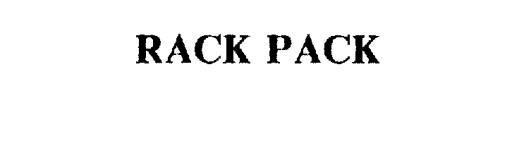 Trademark Logo RACK PACK