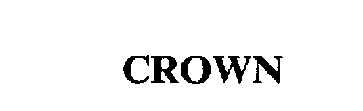 Trademark Logo CROWN