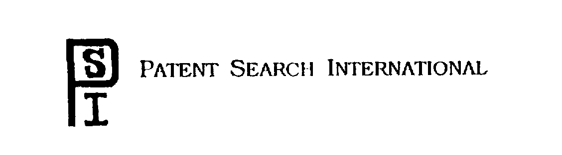 Trademark Logo PSI PATENT SEARCH INTERNATIONAL