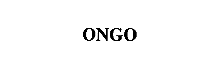 Trademark Logo ONGO