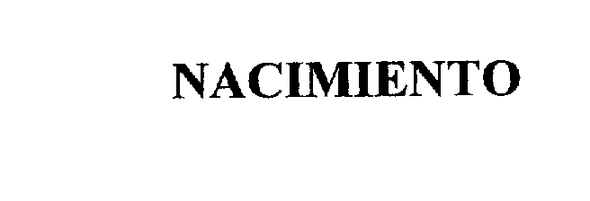  NACIMIENTO