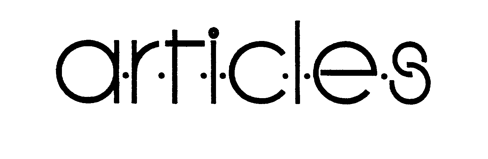 Trademark Logo ARTICLES