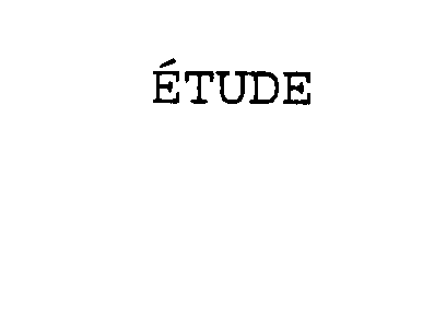  ETUDE