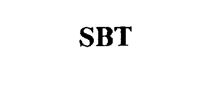 Trademark Logo SBT