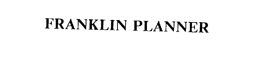  FRANKLIN PLANNER