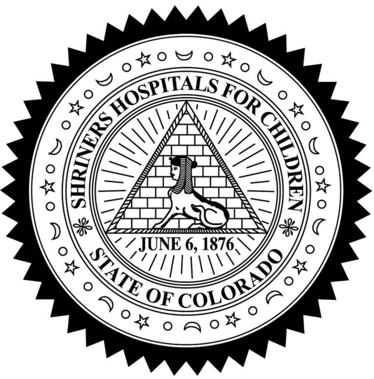 Trademark Logo SHRINERS HOSPITALS FOR CHILDREN STATE OF COLORADO JUNE 6, 1876