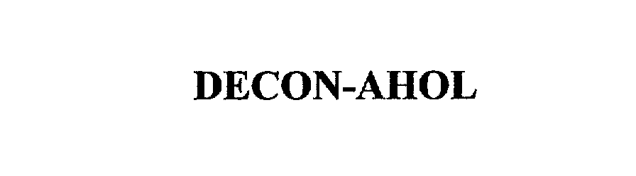 Trademark Logo DECON-AHOL