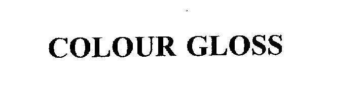 Trademark Logo COLOUR GLOSS