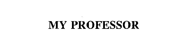 Trademark Logo MY PROFESSOR