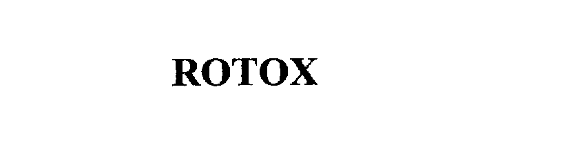 Trademark Logo ROTOX