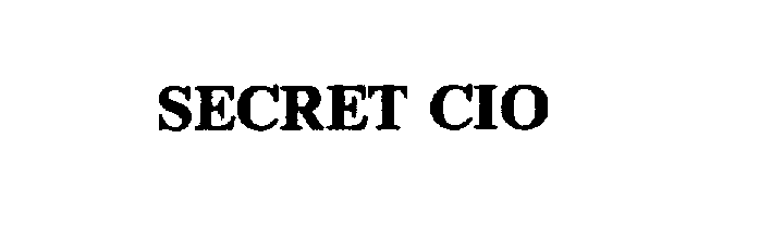 Trademark Logo SECRET CIO
