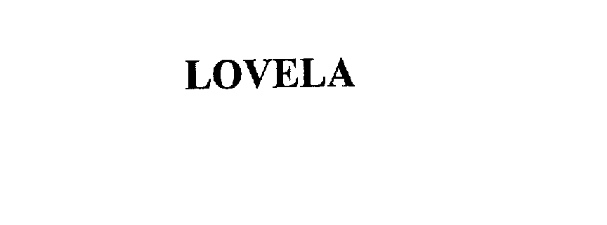 Trademark Logo LOVELA
