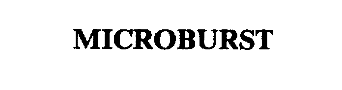 Trademark Logo MICROBURST