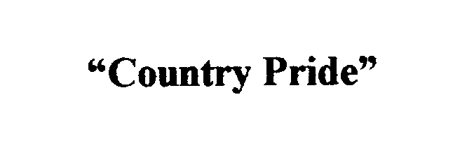  "COUNTRY PRIDE"