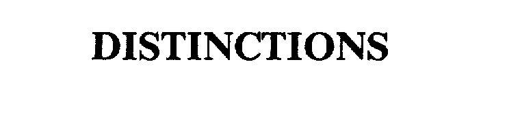 Trademark Logo DISTINCTIONS