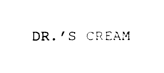  DR.'S CREAM