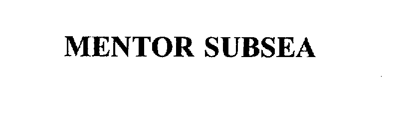  MENTOR SUBSEA