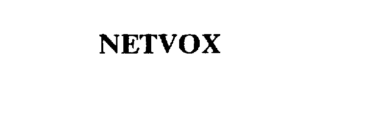 Trademark Logo NETVOX