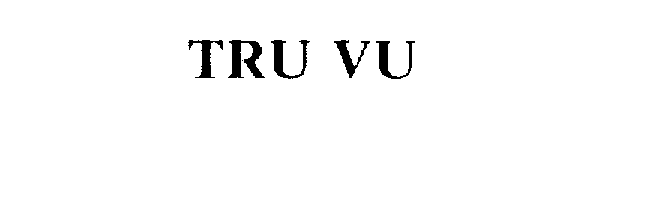 Trademark Logo TRU VU